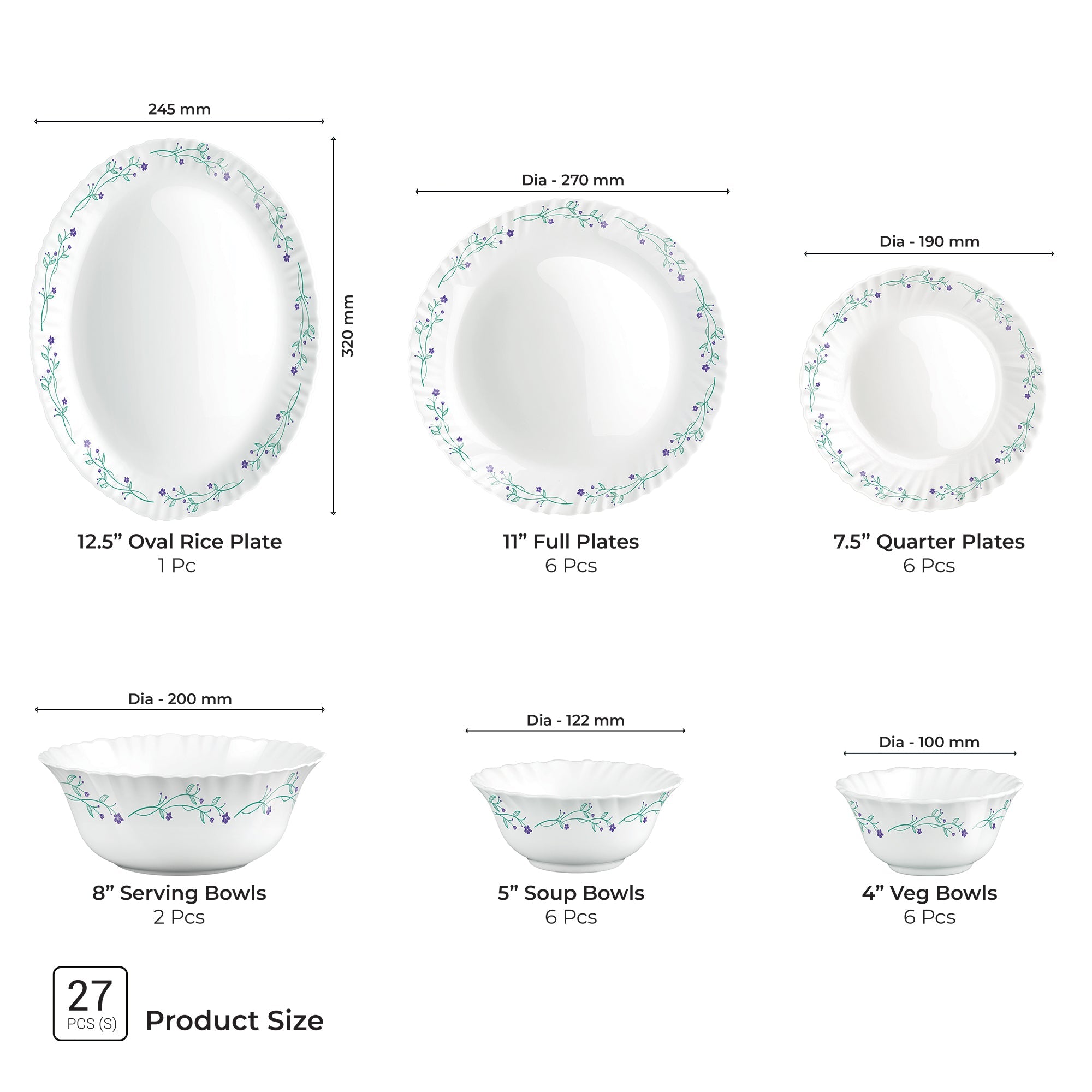 Aurelia Collection Dinner Set - MUREL
