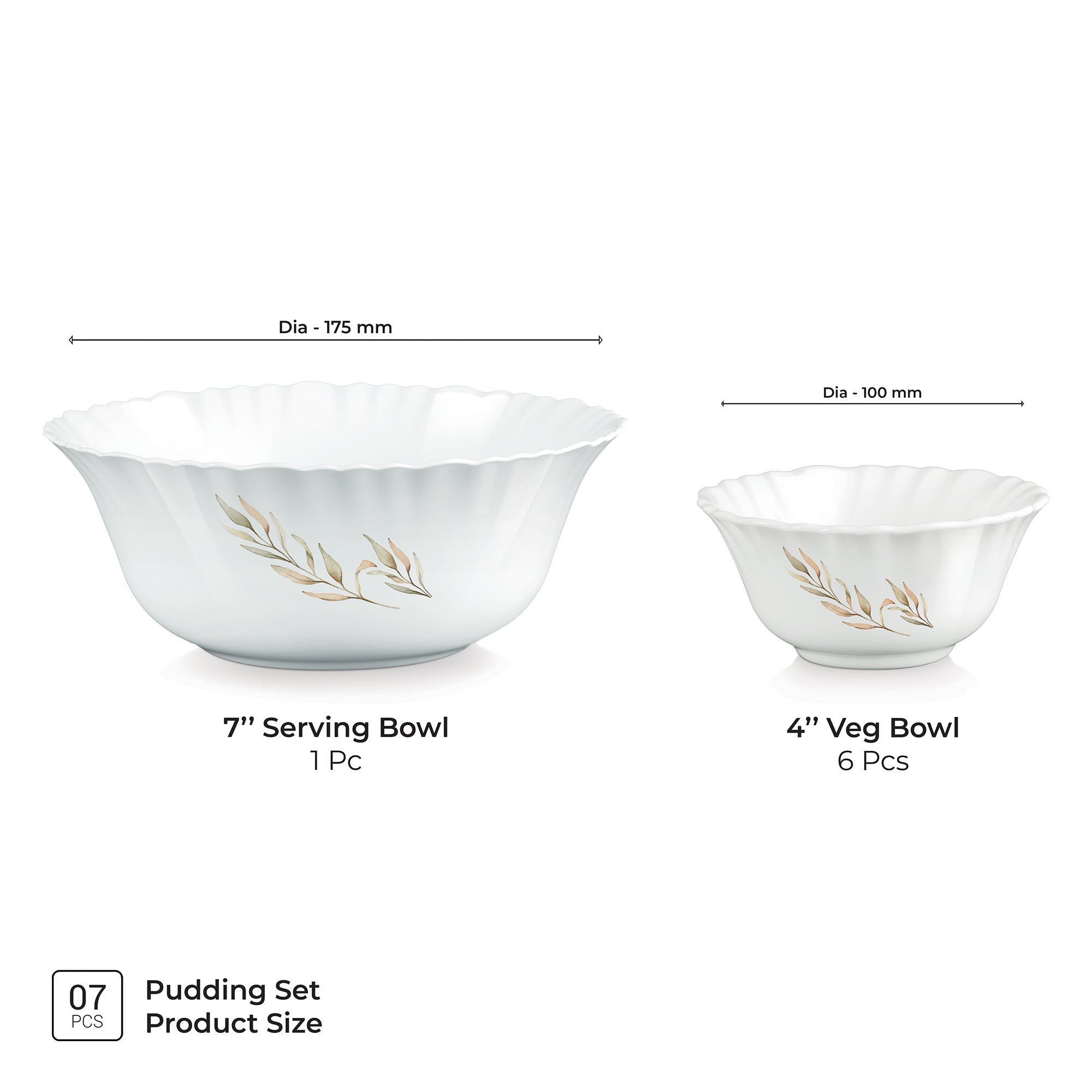 Aurelia Collection 7 Pcs Pudding Set - SELENE (Treo by Milton)
