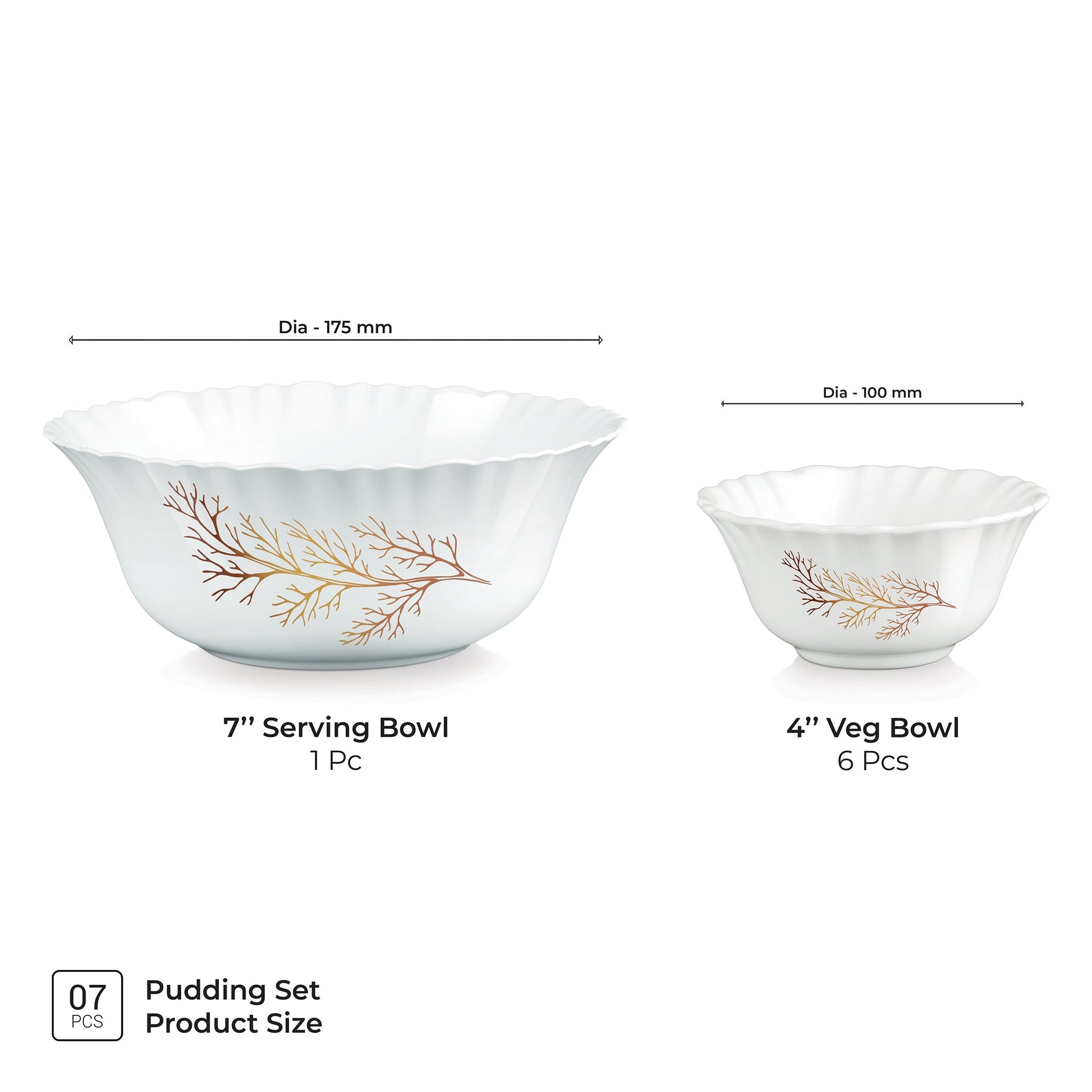 Aurelia Collection 7 Pcs Pudding Set - SILVIA (Treo by Milton)