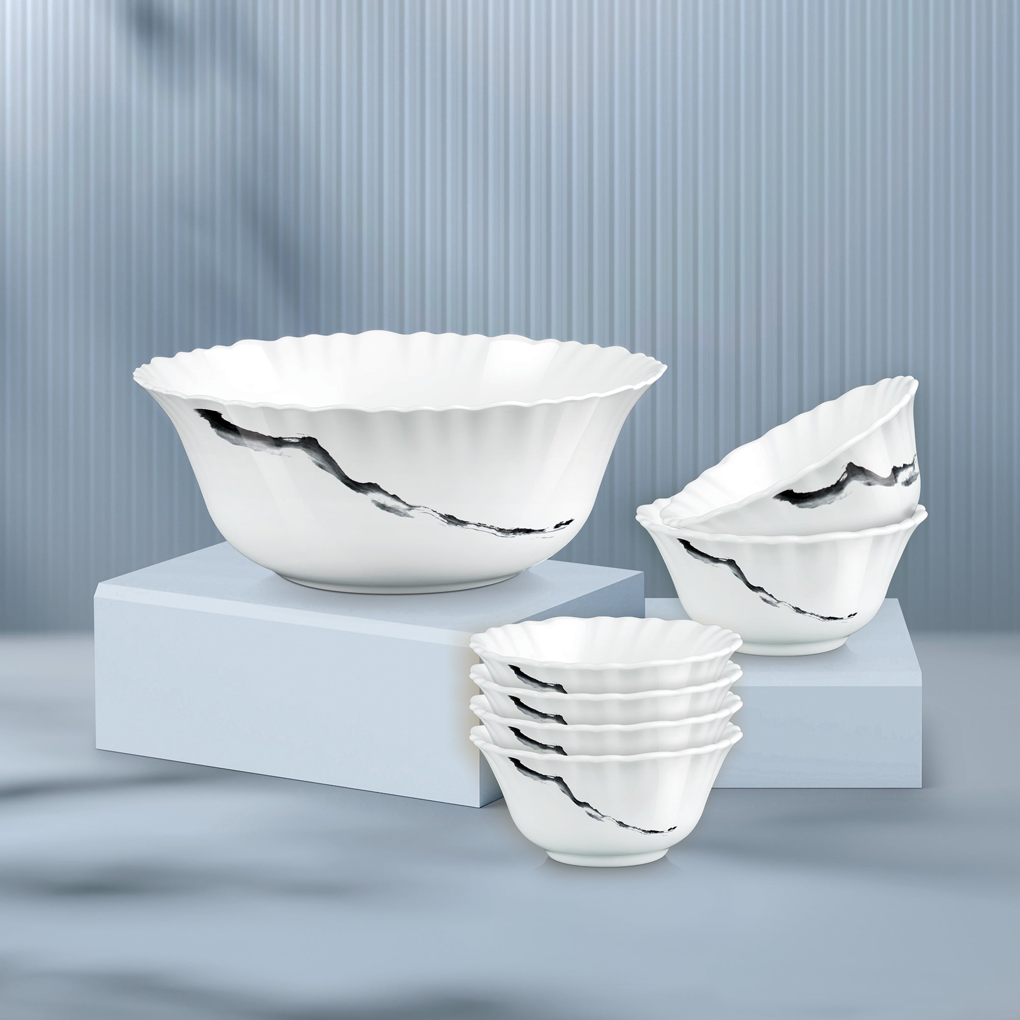 Aurelia Collection 7 Pcs Pudding Set - STRIA (Treo by Milton)