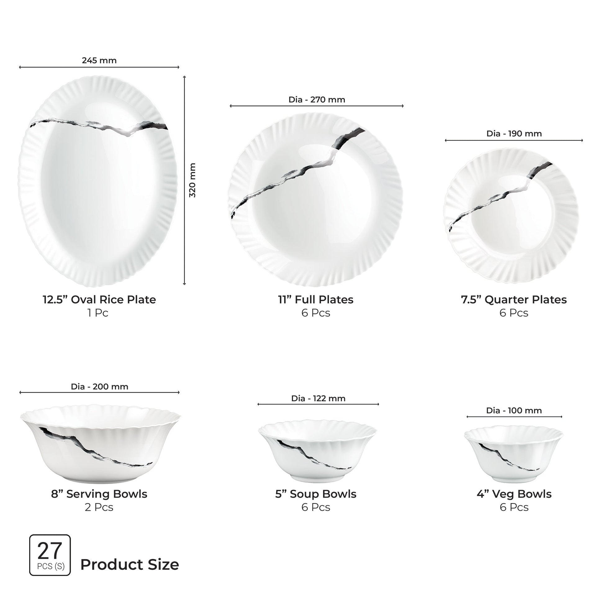 Aurelia Collection Dinner Set - STRIA
