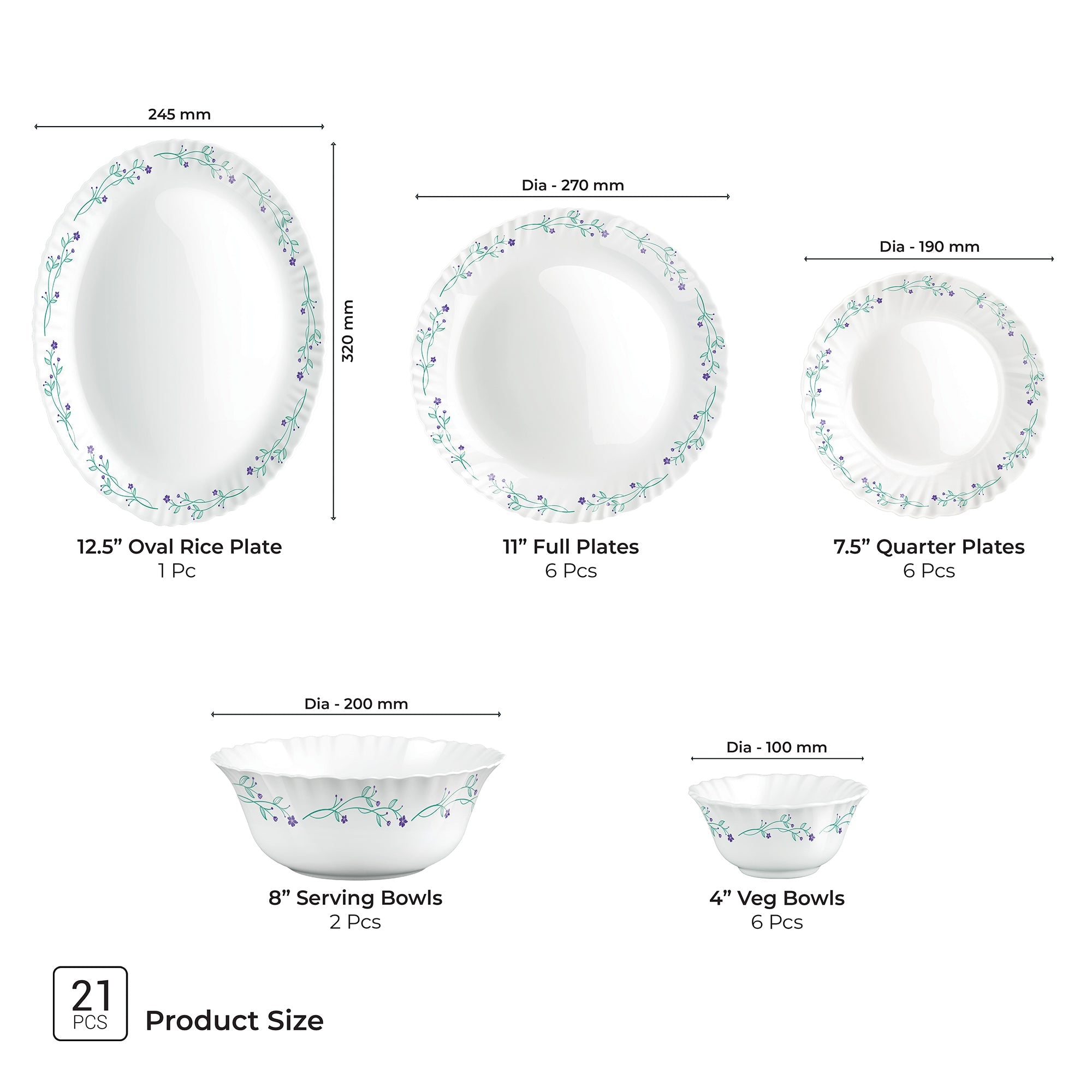 Aurelia Collection Dinner Set - MUREL