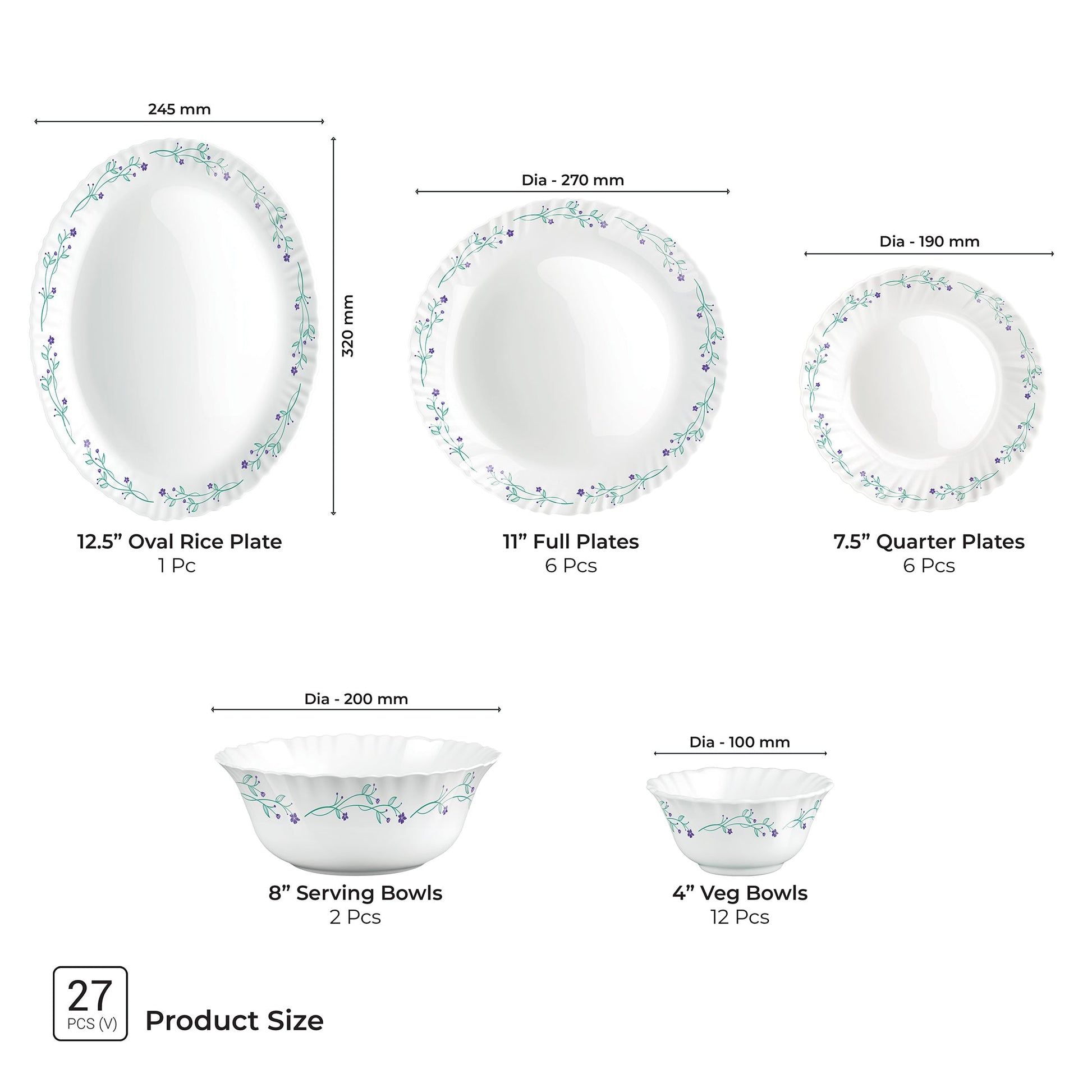 Aurelia Collection Dinner Set - MUREL