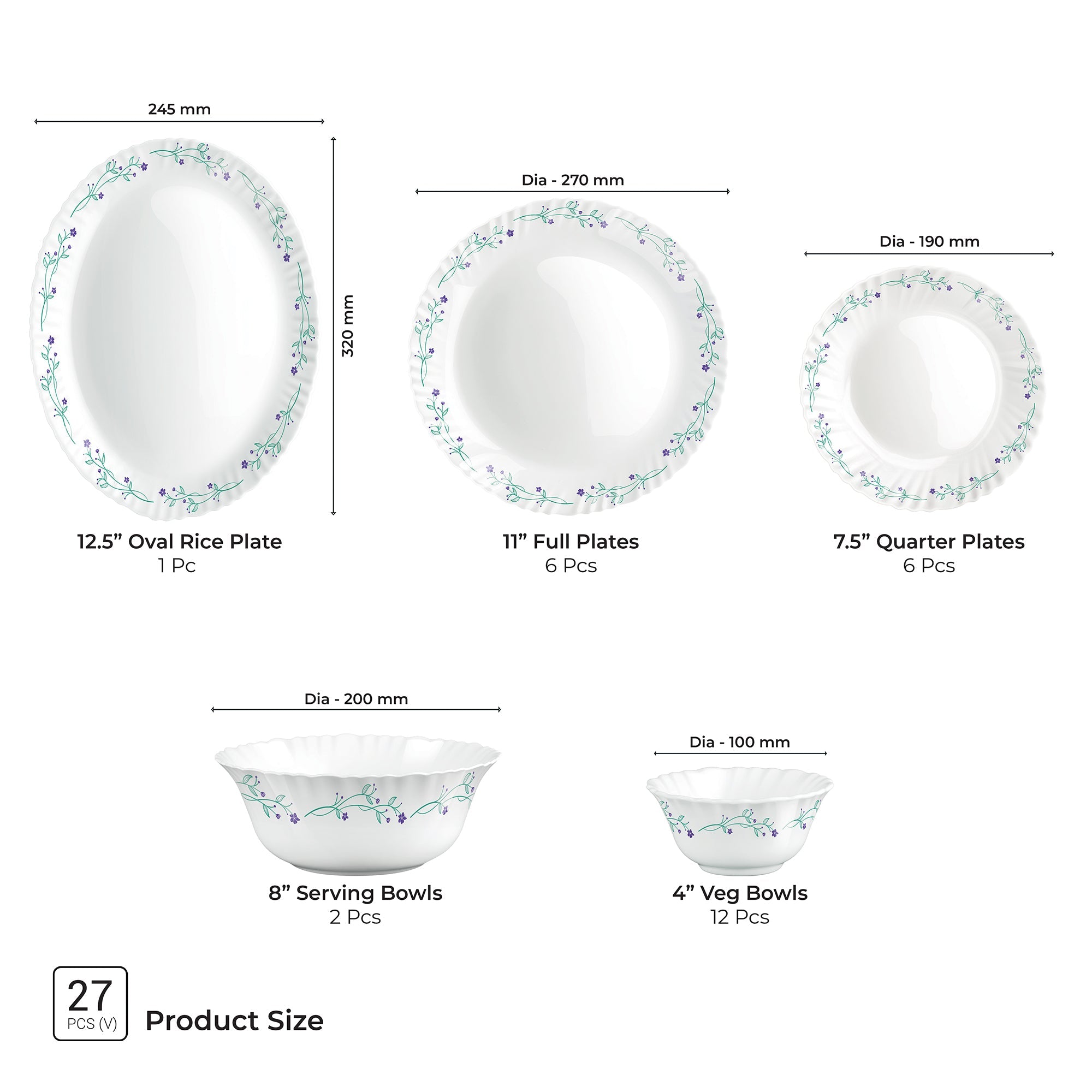 Aurelia Collection Dinner Set - MUREL