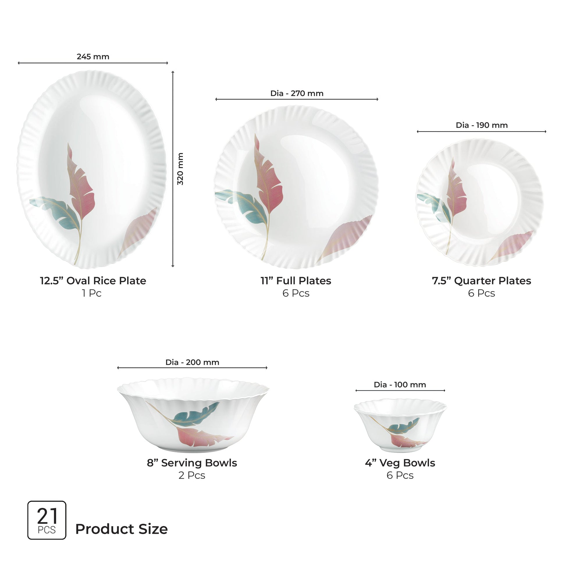 Aurelia Collection Dinner Set - PALMA