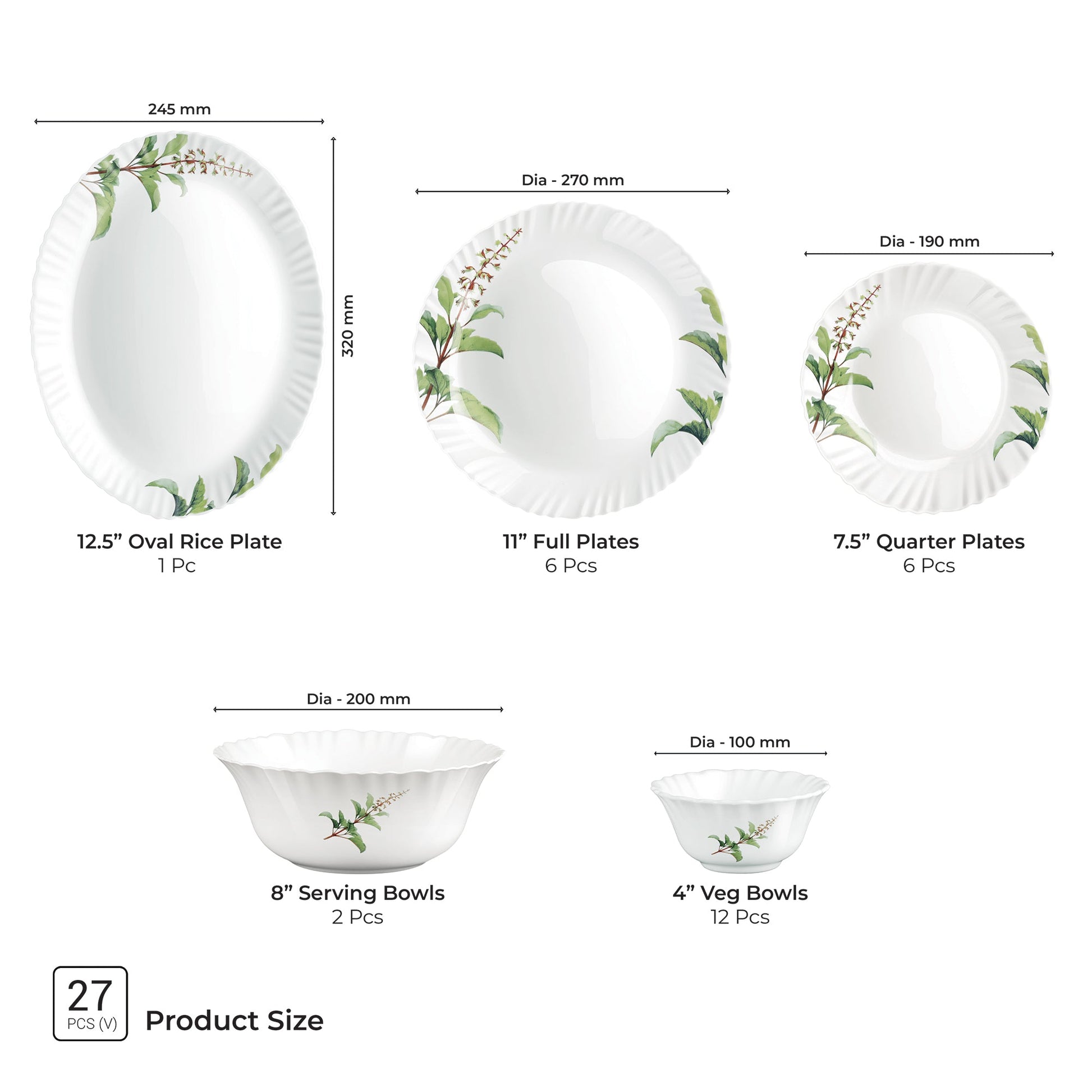 Aurelia Collection Dinner Set - SAVIRA