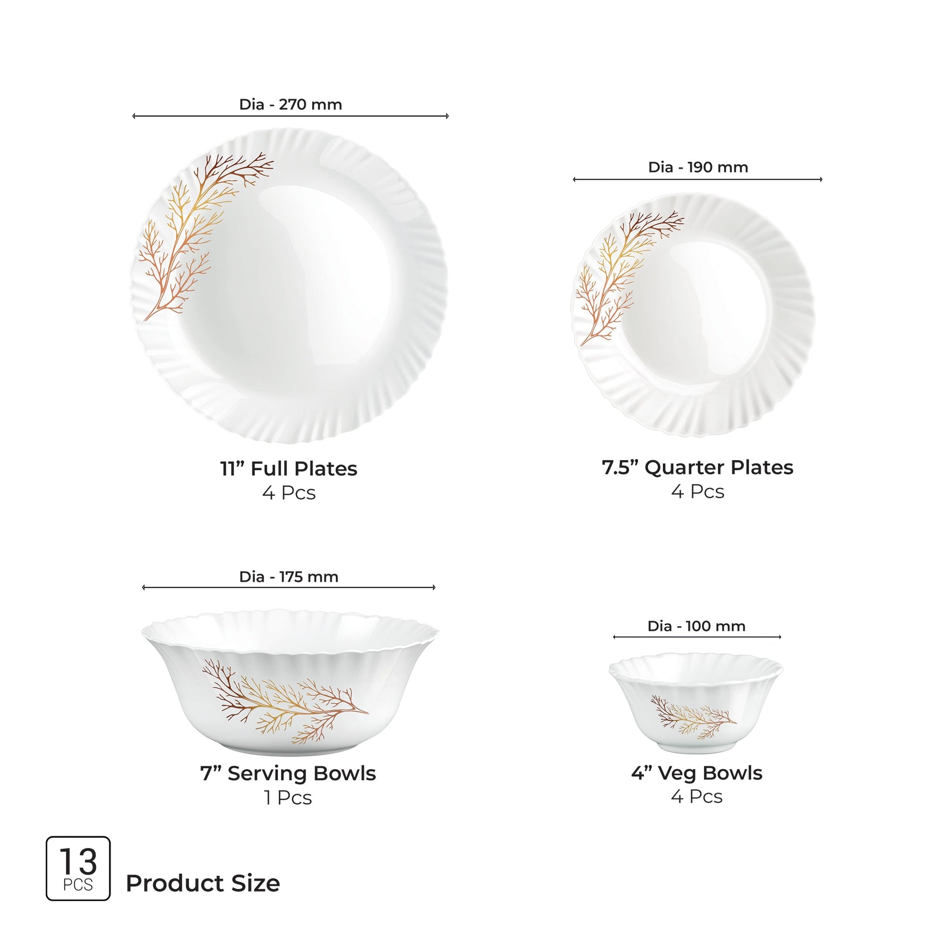 Aurelia Collection Dinner Set - SILVIA