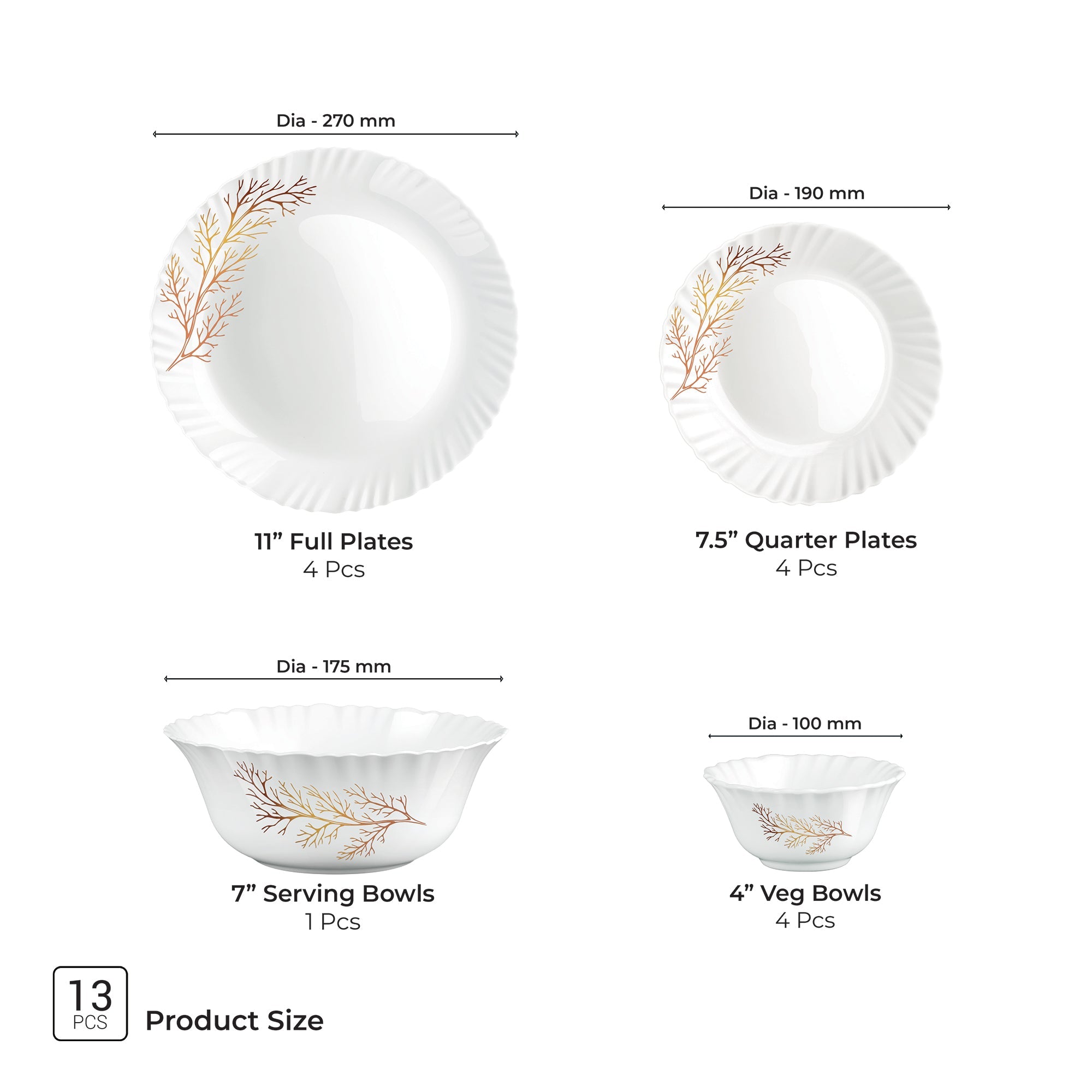 Aurelia Collection Dinner Set - SILVIA