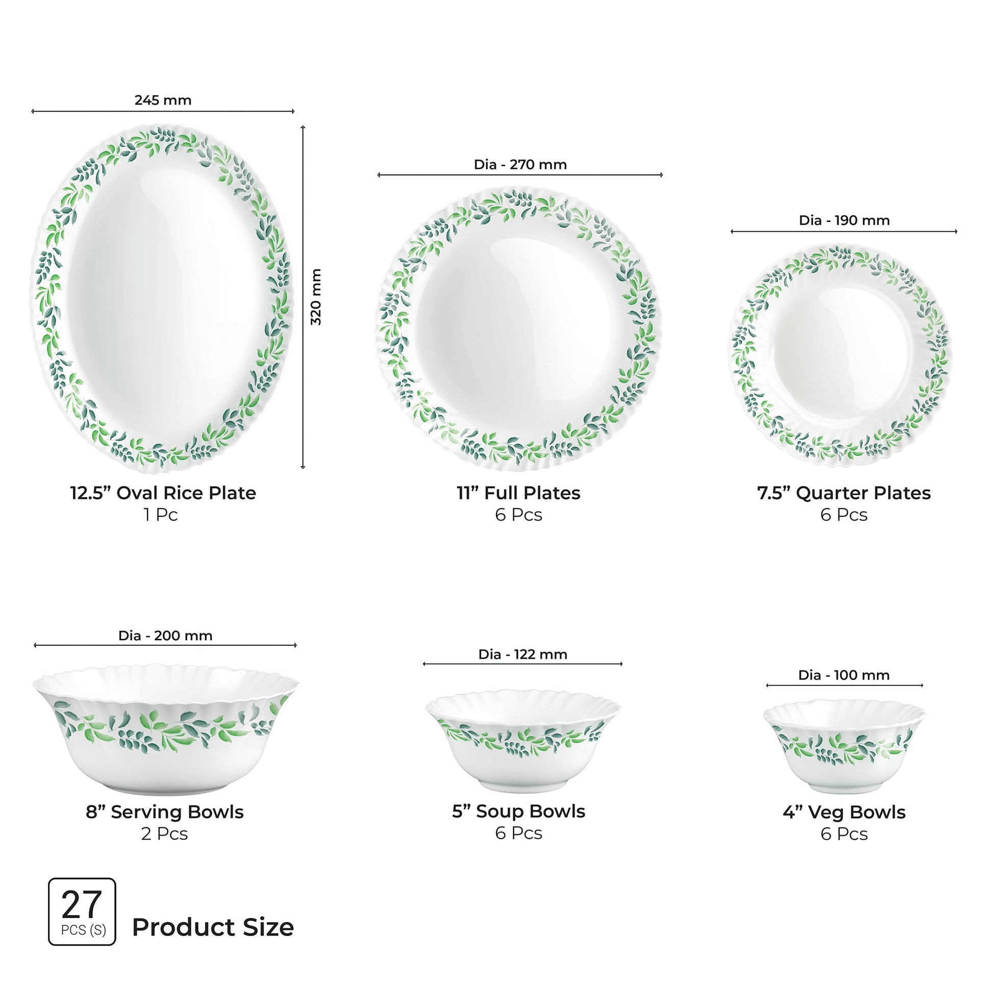 Aurelia Collection Dinner Set - VERDINIA