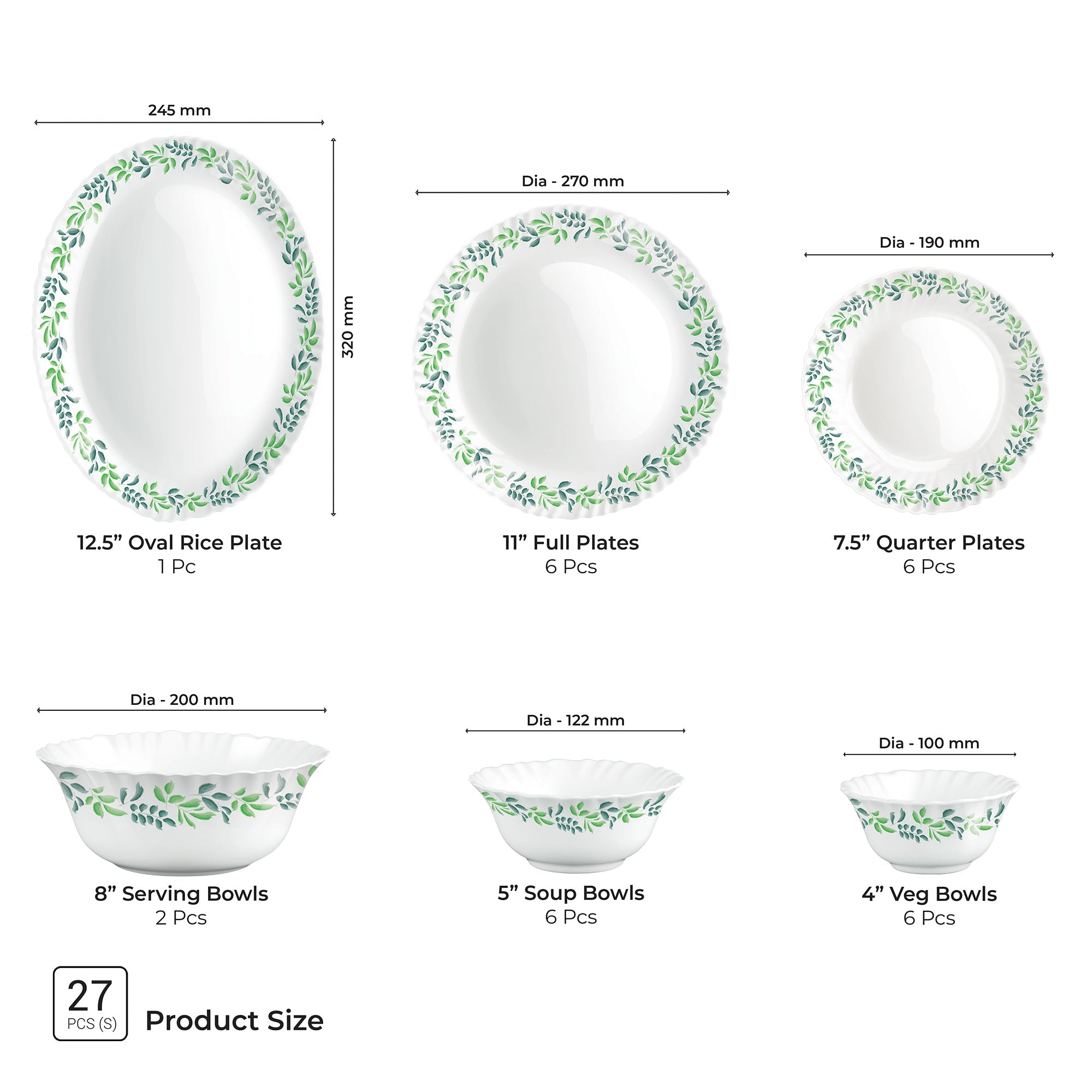 Aurelia Collection Dinner Set - VERDINIA