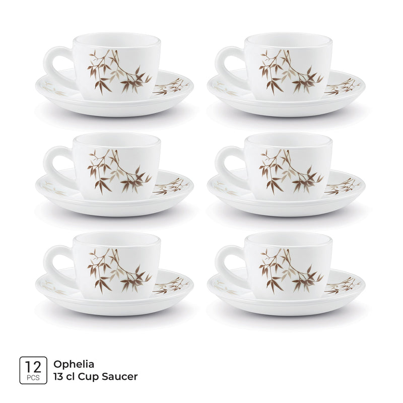 Ophelia 13 CL Cup Saucer Set - ARASHI (Treo by Milton)