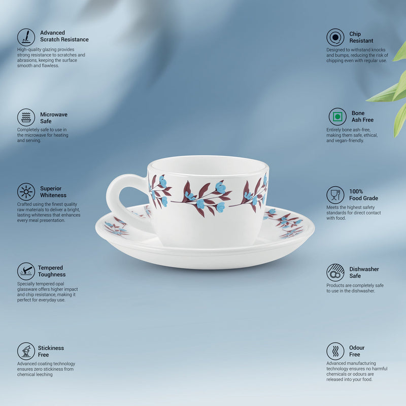 Ophelia 13 CL Cup Saucer Set - LAVELLE (Treo by Milton)