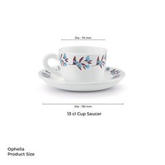 Ophelia 13 CL Cup Saucer Set - LAVELLE (Treo by Milton)