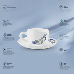 Ophelia 13 CL Cup Saucer Set - LUNIS (Treo by Milton)