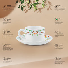 Ophelia 13 CL Cup Saucer Set - MEENA (Treo by Milton)