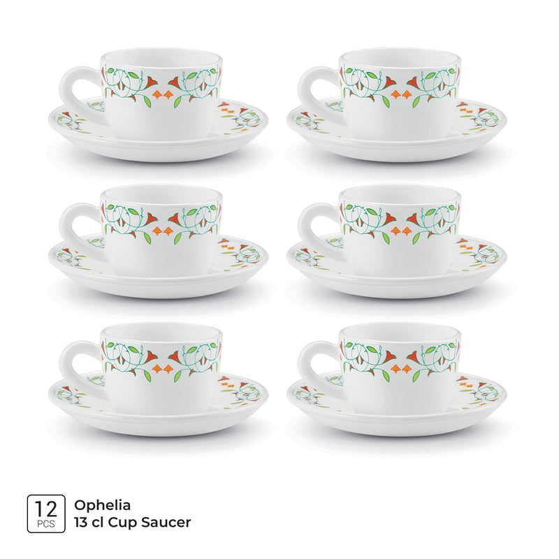 Ophelia 13 CL Cup Saucer Set - MEENA (Treo by Milton)