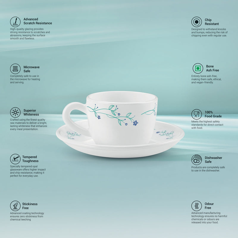 Ophelia 13 CL Cup Saucer Set - MUREL (Treo by Milton)