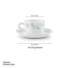 Ophelia 13 CL Cup Saucer Set - MUREL (Treo by Milton)