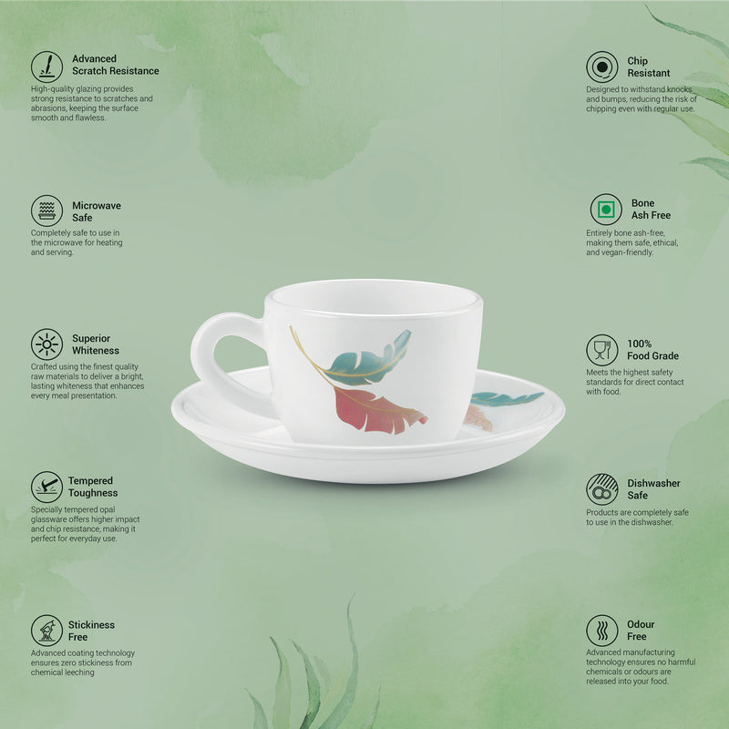 Ophelia 13 CL Cup Saucer Set - PALMA (Treo by Milton)