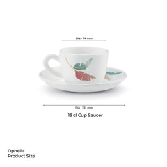 Ophelia 13 CL Cup Saucer Set - PALMA (Treo by Milton)