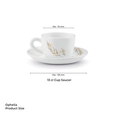 Ophelia 13 CL Cup Saucer Set - SELENE (Treo by Milton)