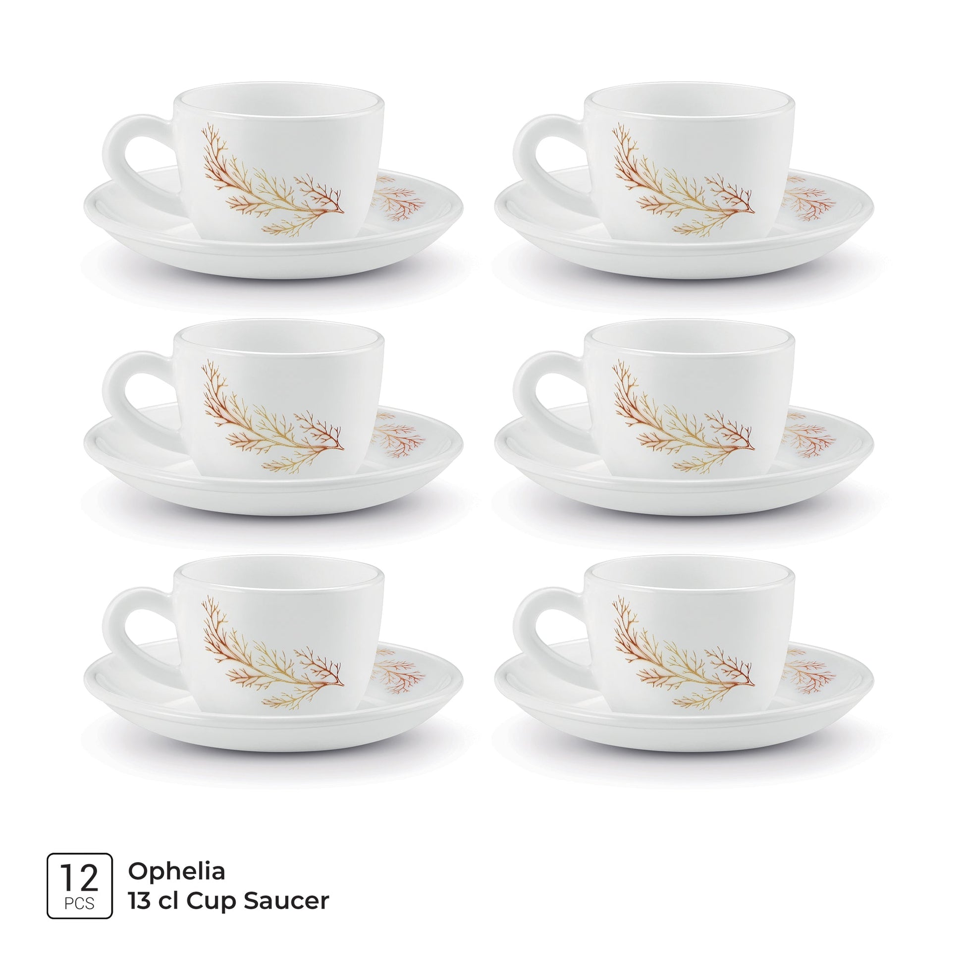 Ophelia 13 CL Cup Saucer Set - SILVIA (Treo by Milton)