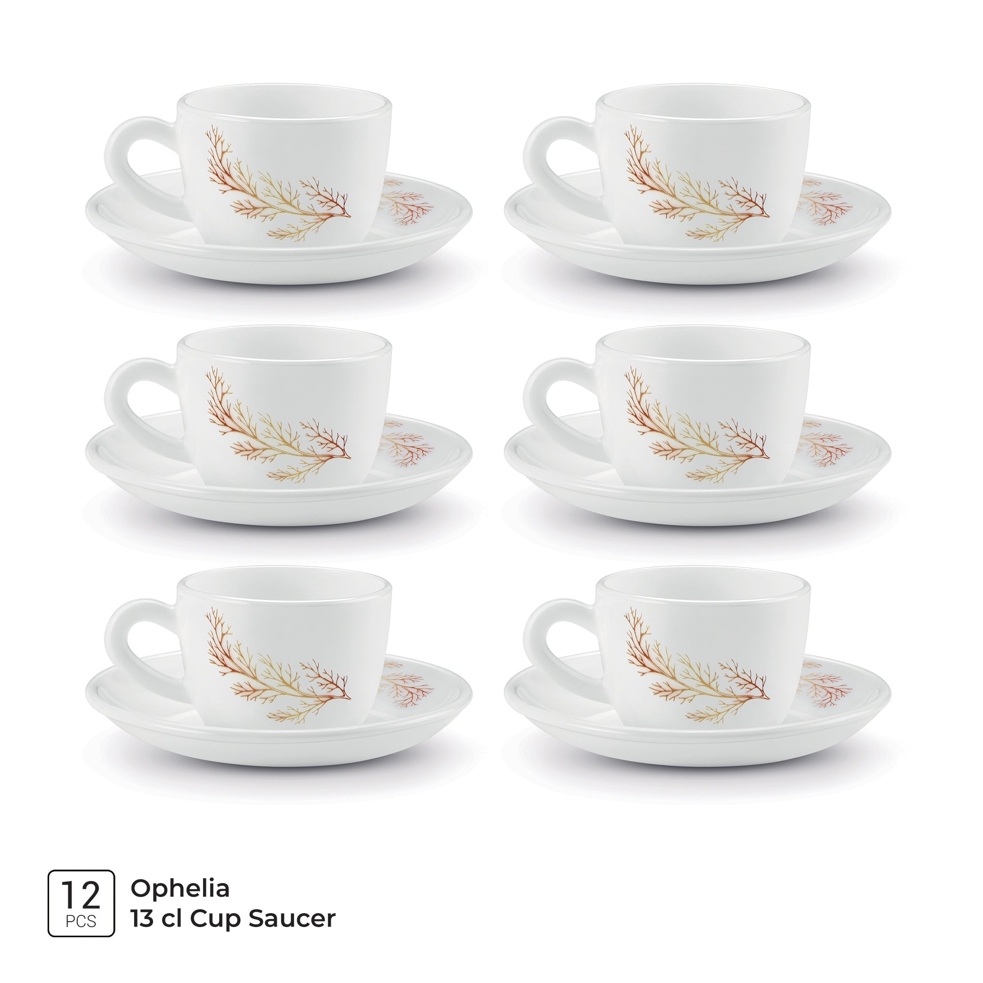 Ophelia 13 CL Cup Saucer Set - SILVIA (Treo by Milton)