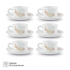 Ophelia 13 CL Cup Saucer Set - SILVIA (Treo by Milton)