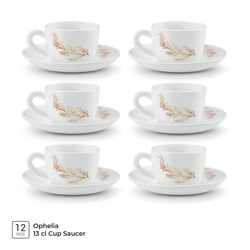 Ophelia 13 CL Cup Saucer Set - SILVIA (Treo by Milton)