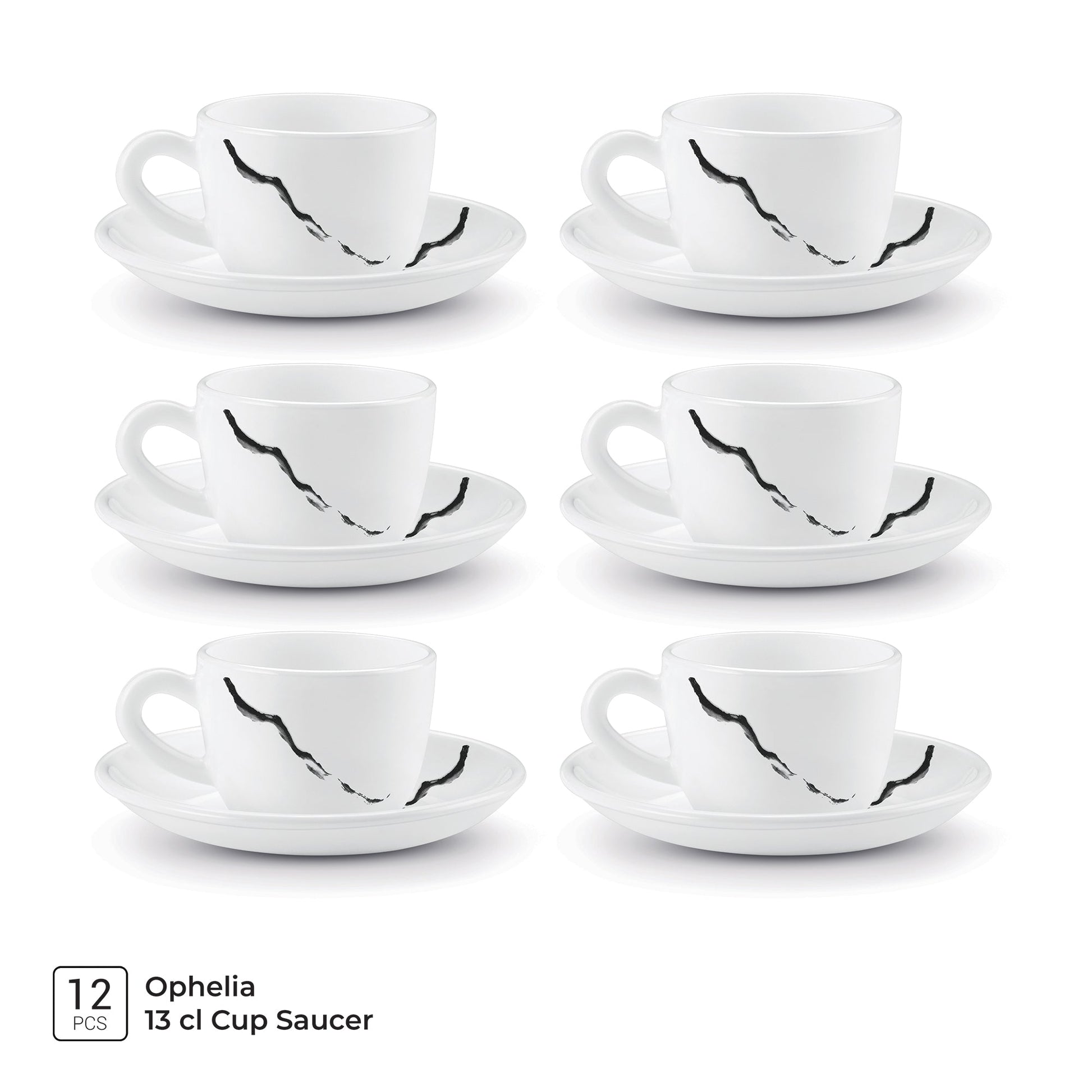 Ophelia 13 CL Cup Saucer Set - STRIA (Treo by Milton)