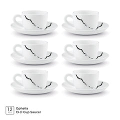 Ophelia 13 CL Cup Saucer Set - STRIA (Treo by Milton)