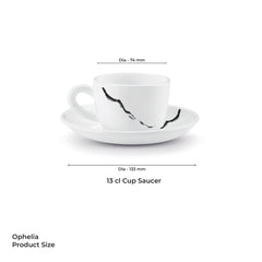 Ophelia 13 CL Cup Saucer Set - STRIA (Treo by Milton)