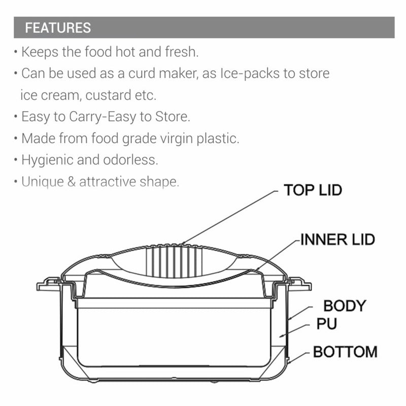 Orchid Insulated Stainless Steel Casserole (Milton)
