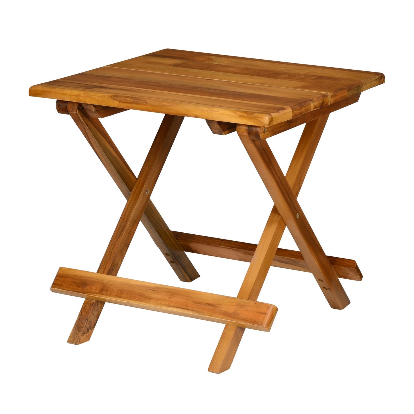 Nilkamal Pablo Teak Wood Folding Table (Natural Walnut)
