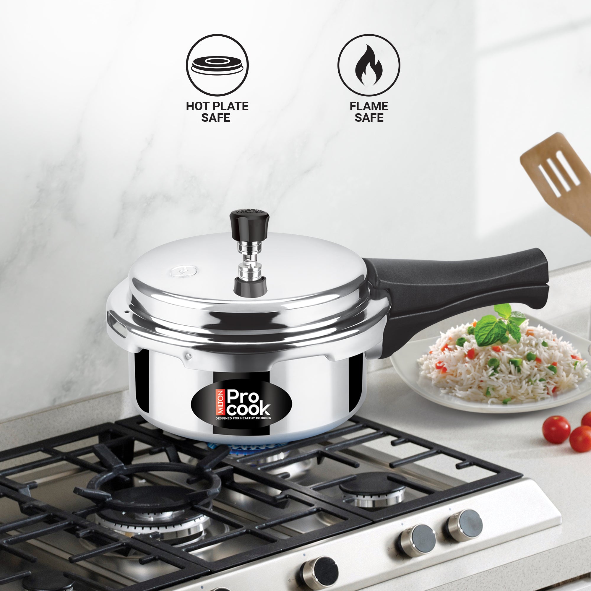 Pressure Cooker Outer Lid Aluminium Non Induction (Milton Procook)