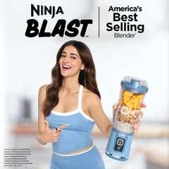 Ninja Blast Portable Cordless Blender (BC151IN) | 530ml, USB-C Rechargeable | Leak-Proof Lid