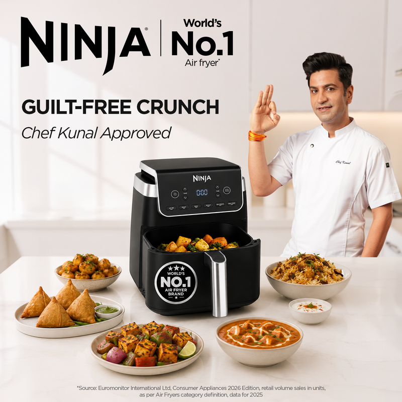 Ninja Air Fryer MAX PRO 6.2L (AF180IN) | Max Crisp Tech | Free from PTFE, PFOA & PFAS