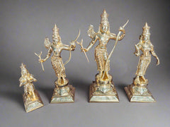 Ram Darbar set 12" | Panchaloha Bronze statue