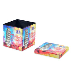 Nilkamal Pisa Folding Storage Ottoman (Blue / Pink)