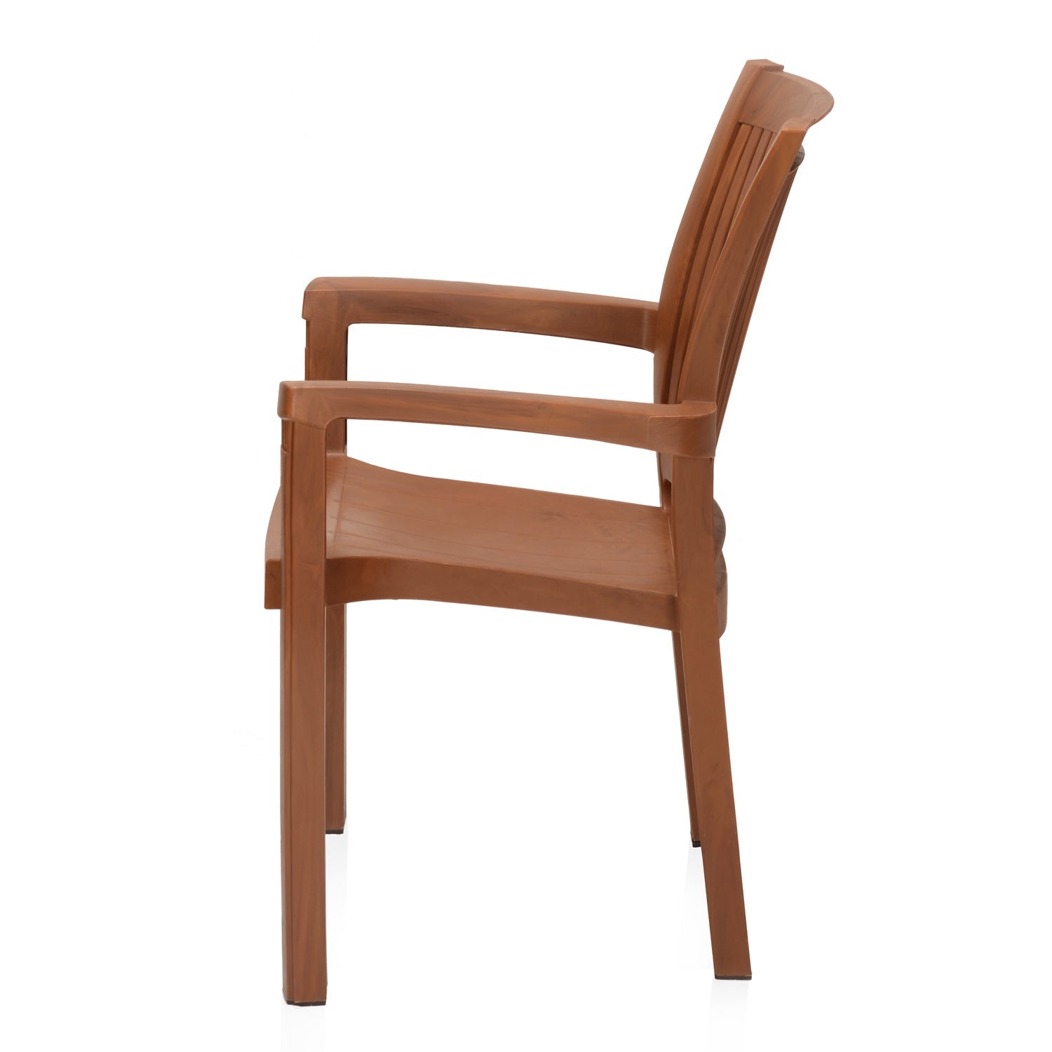 Nilkamal Platinum Plastic Arm Chair (Mango Wood)
