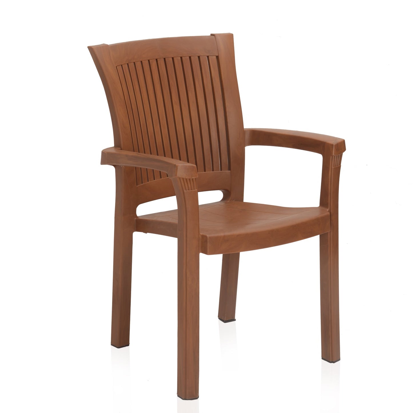 Nilkamal Platinum Plastic Arm Chair (Mango Wood)