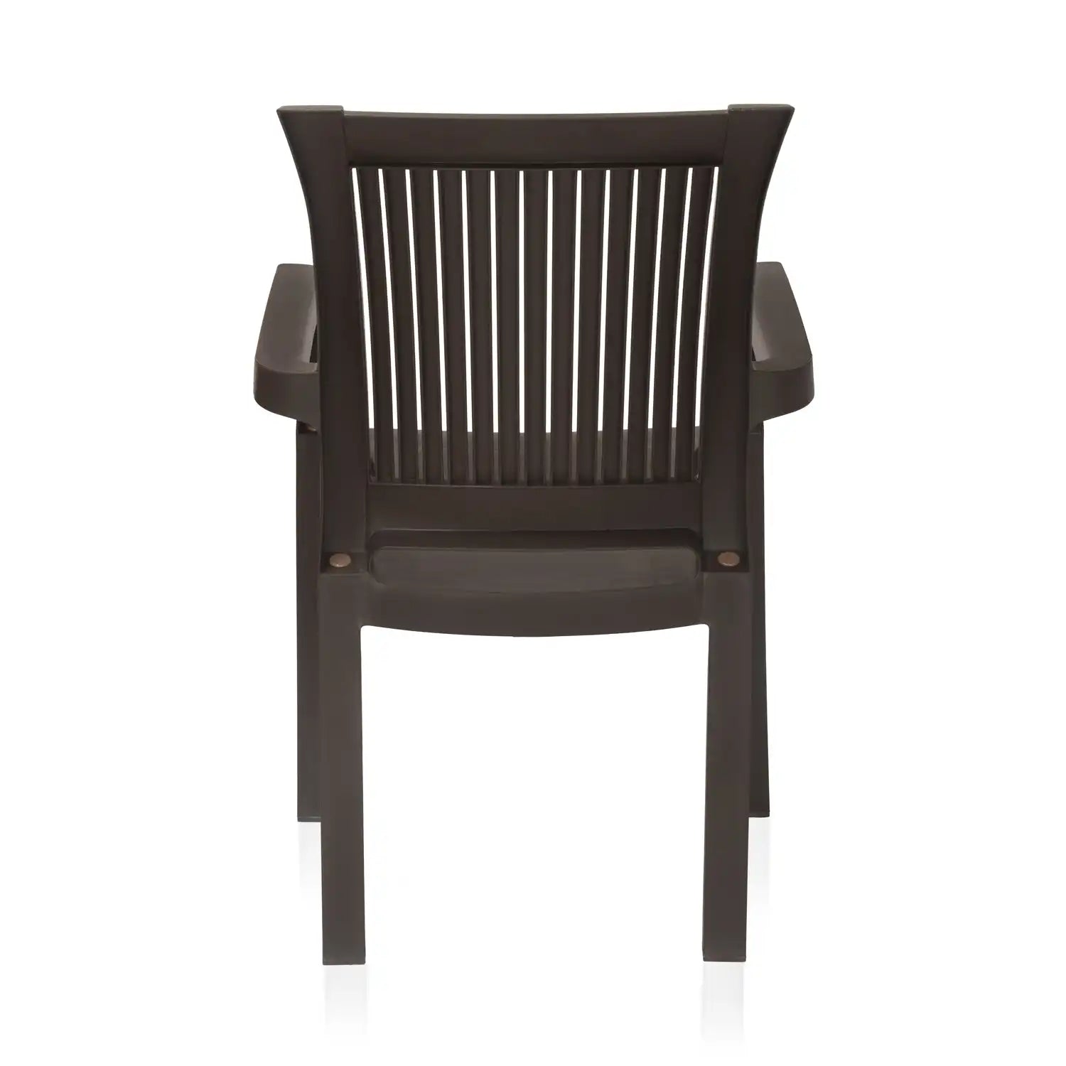 Nilkamal Platinum Plastic Arm Chair (Season Rust Brown)