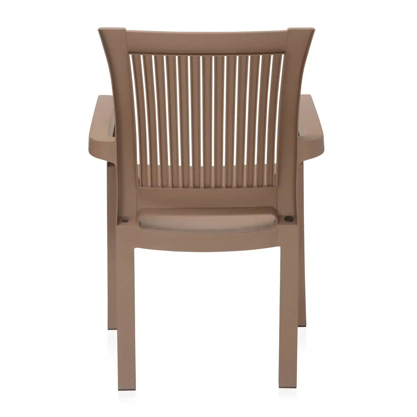 Nilkamal Platinum Premium Plastic Arm Chair (Rattan Dark Beige)