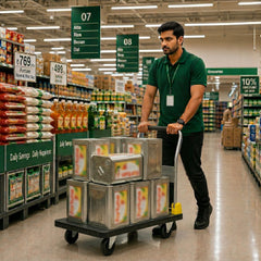 Corvids 200 Kg Portable Plastic Folding Hand Platform Trolley with 2-Year Warranty-8