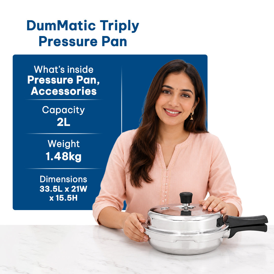 DumMatic Triply Pressure Pan