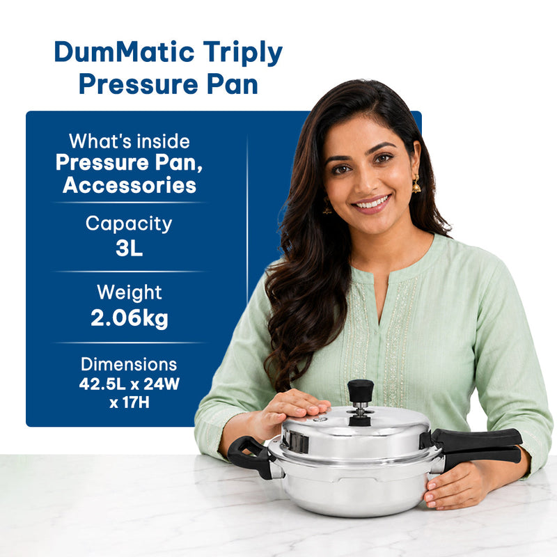 DumMatic Triply Pressure Pan