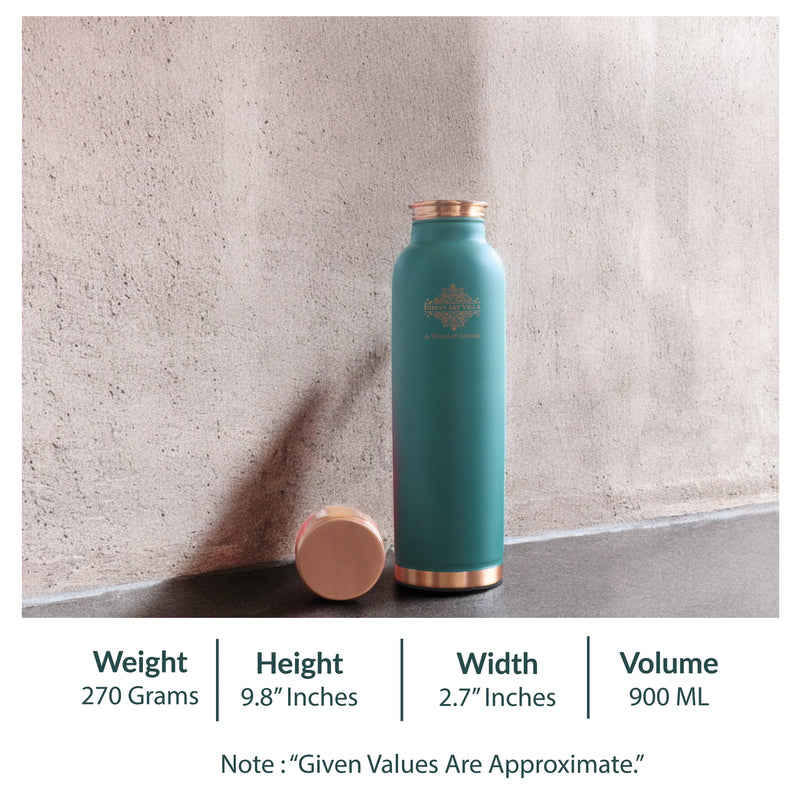 Pure Copper Water Bottle with Soft Matte Finish Color – 900 ML