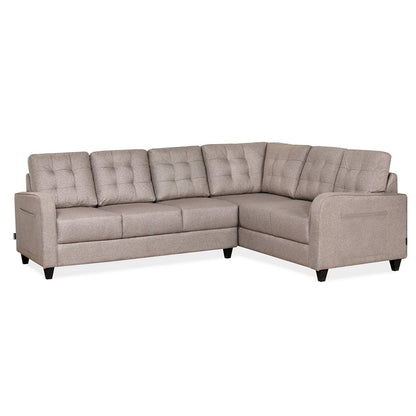 Nilkamal Protean Plus Corner Left Hand Side Sofa (Brown)