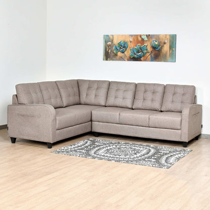 Nilkamal Protean Plus Corner Right Hand Side Sofa (Brown)