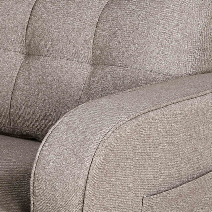 Nilkamal Protean Lounger RH Sofa (Light Brown)